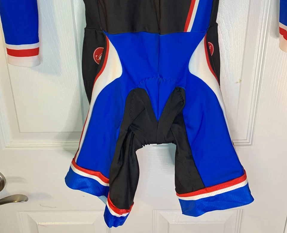 Traje de velocidad Castelli CX para hombre talla S NUEVO almohadilla térmica para besos L0264 ciclismo carreras LS Foto 4 de 4