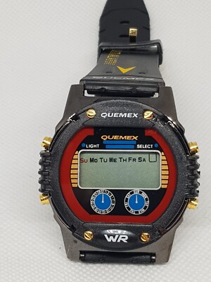 Herren Armband Uhr (5) Armbanduhr digital Quemex Neu
