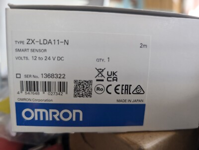 NEW Omron ZX-LDA11-N Smart Sensor Laser Measurement Amplifier, 12-24VDC 2M 