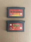 Lot Of 2 Nintendo Game Boy Advance GBA Froggers Adventures & THE INCREDIBLES