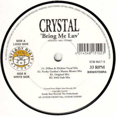 Crystal - Bring Me Luv 12'' Vinyl Schallplatte - Zustand: NEUwertig