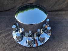 Chrome Semi Truck Rear Axle Cover 33mm Push-on Lug Nut United Pacific  10316