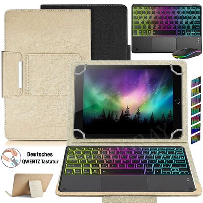 Für Amazon Fire Max 11/HD 10 13th/10 Plus QWERTZ Touchpad Tastatur Maus Hülle DE
