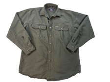 Dickies shirt Mens Medium Green Genuine Work Wear Heavy Outdoor
