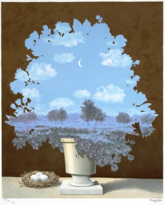 The Land of Miracles by René Magritte, 1928 Surreal Masterpiece Landscape Print