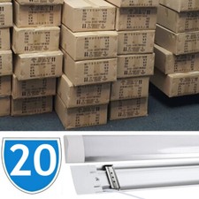 20x 4FT 5FT 6FT LED Batten Tube Light Garage Workshop Warehouse Ceiling Panel 