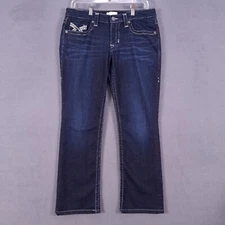 Big Star Jeans Womens 29 Blue Stretch Denim Maddie Straight Leg Western Grunge