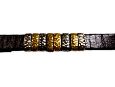 98 pcs Hammered Metal Bands JEWELRY COMPONENTS Bracelets Belts Crafts
