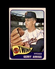 Gerry Arrigo Hand Signed 1965 Topps Minnesota Twins Autograph