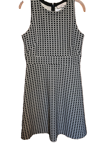 Robe Ann Taylor LOFT Petite - Taille 8P - Noir & Blanc à Carreaux - Sans Manches - Neuf Avec Étiquette