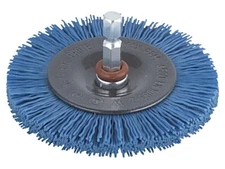 2726000 Wheel brush 75mm Mounting: 1/4", hexagonal V: wire W: 10mm WOLFCRAFT