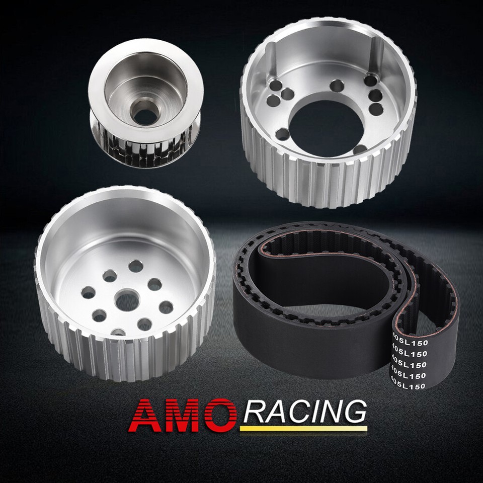 Gilmer Billet Alum Belt Drive Short Water Pump Pulley Kit Fits SBC