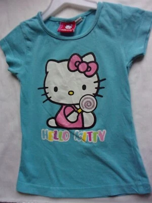 Réf.246 FILLE  T-SHIRT manche courte fantaisie Marque HELLO KITTY  3 ans - Photo 1/2