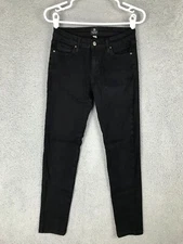 JB Just Black Womens Mid Rise Skinny Stretch Black Jeans Size 27 27x27