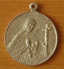 Sehr großes Pilger Medaillon - Sankt Teresia de Jesu Infante/ Lourdes -  (AN03a)