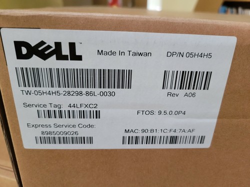 New Sealed DELL FORCE 10 S4820T 48x 1/10Gbe RJ45 4x 40GbE SWITCH  - Picture 3 of 4