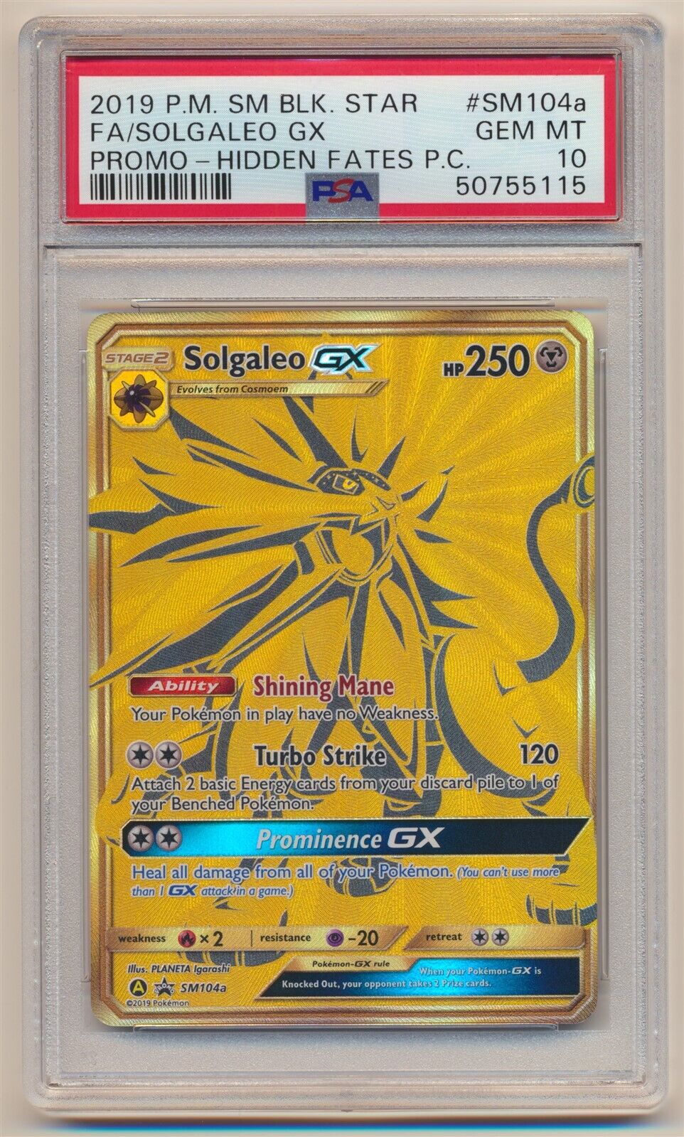 Solgaleo-GX (SM Black Star Promos SM104a) – TCG Collector