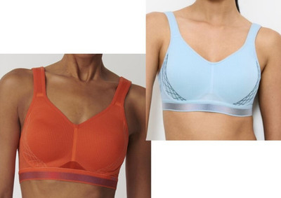 Triumph 2er Pack Sport BH Cardio Cloud P Größe 70B UVP 138,00  hellblau orange