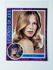 MARILYN CHAMBERS LEGENDS OF XXX CUSTOM NOVELTY ART CARD WITH BACK