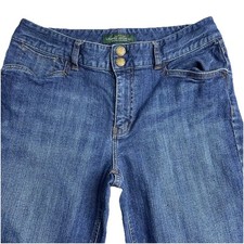 LRL Lauren Ralph Lauren Jeans Women  s 10 Medium Denim Two Button Waist Straight