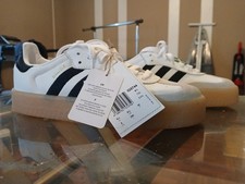 Size 8 - adidas Samba Originals White Black Gum Women's New With Tags Lifestyle