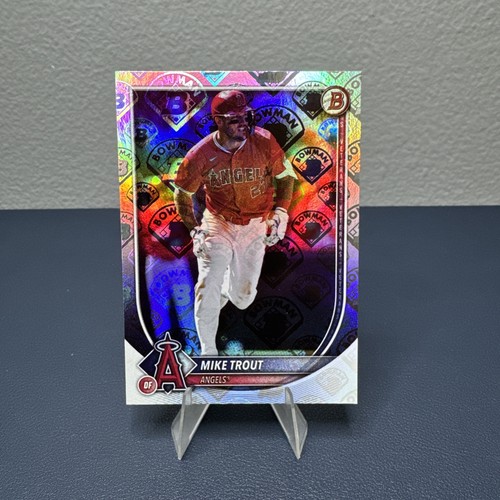 2025 Bowman Baseball Mike Trout Retro Logo Foil SP