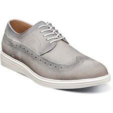Stacy Adams Shoes Trudell Wingtip Lace Up Light Gray Size 12 — photo 2