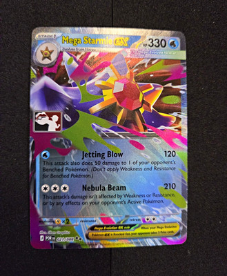 Prize Packs Series 9 Mega Starmie EX Ultra Rare Stamped