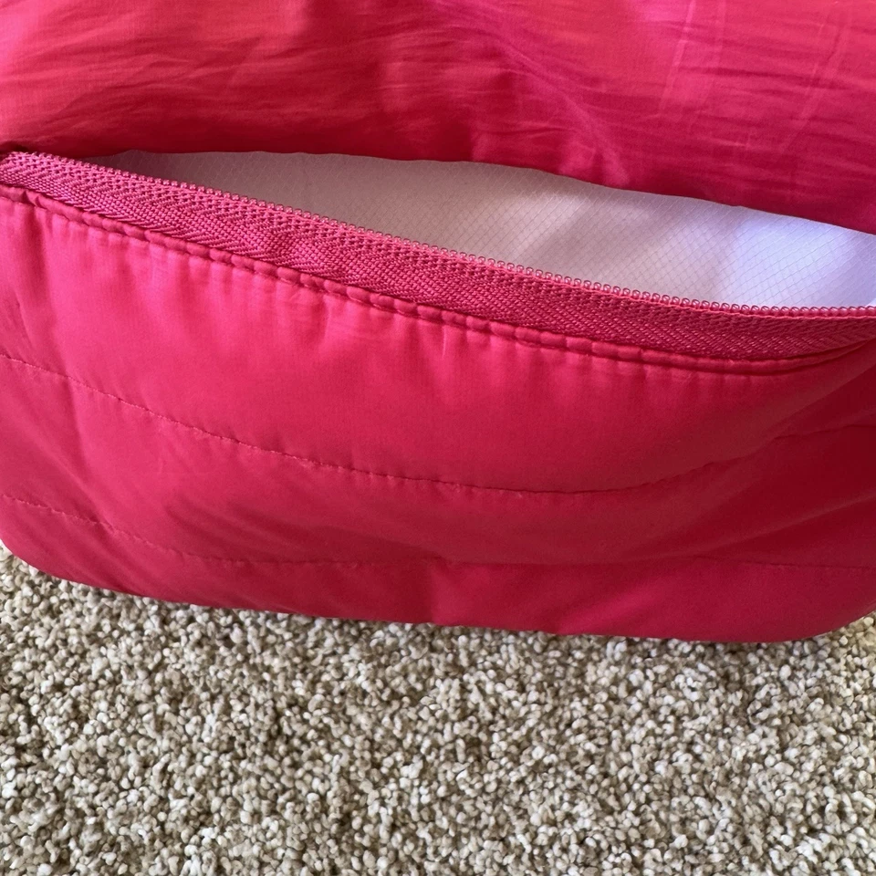 Manga acolchoada rosa Polariod com zíper e bolso lateral com zíper - Imagem 2 de 4