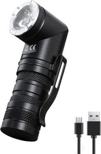 1400 Lumen Rechargeable Flashlights LED EDC Flashlight with 90 Degree Flashlight