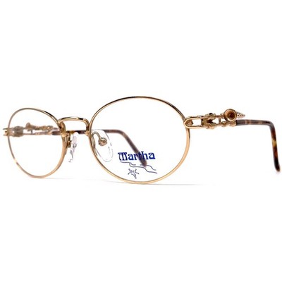 NOS vintage MARTHA EYEWEAR '' Trompeta '' frames - GOLD - Italy - 1980's - RARE
