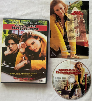 Excess Baggage (DVD, 1998) Romance Comedy Alicia Silverstone Benicio Del Toro