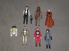 Lot Of 1970s 1980s Kenner Star Wars Action Figures With Weapons & Accessories