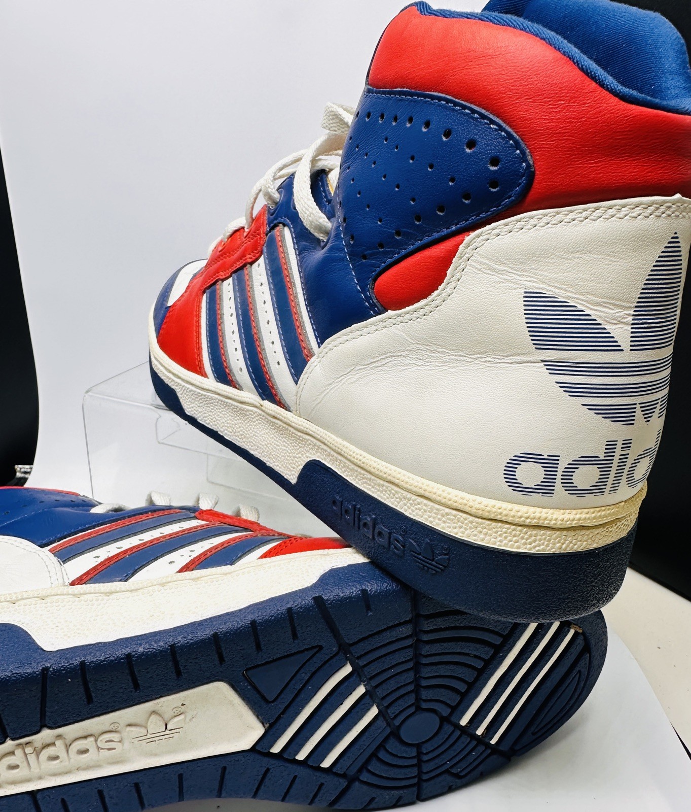 Adidas Instinct Hi Top Sneakers US 9.5/43 Vintage Ewing #020666 Run Dmc Rare 2003 image 5