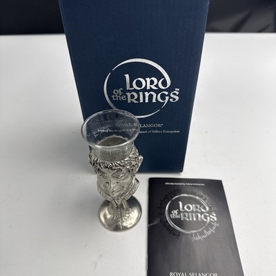 Royal Selangor Lord of the Rings Shot Glass Hobbit Pewter 2001 NIB