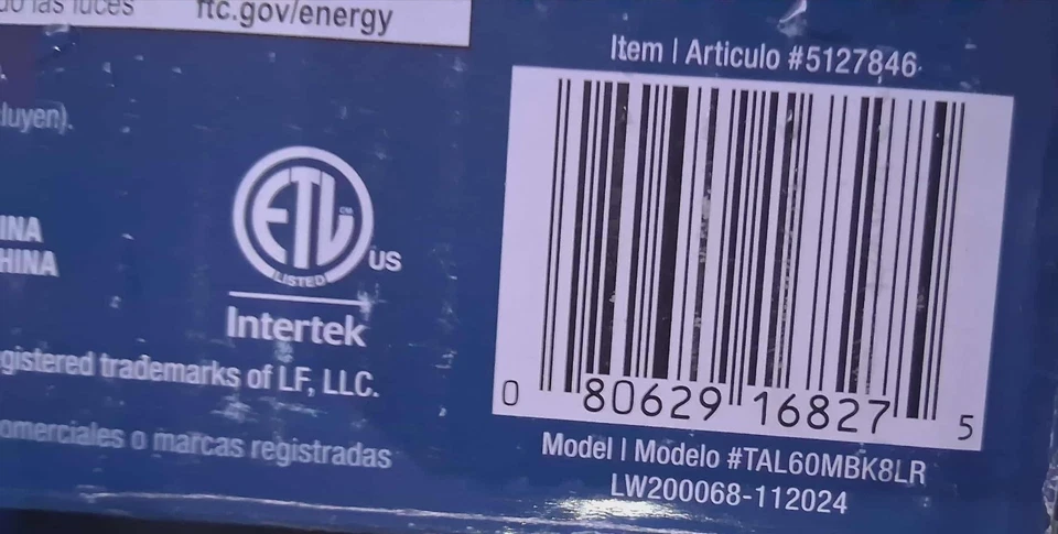 Harbor Breeze Ceiling Fan Remote Talamore 152,4 #5127846 NEW - Image 3 of 3