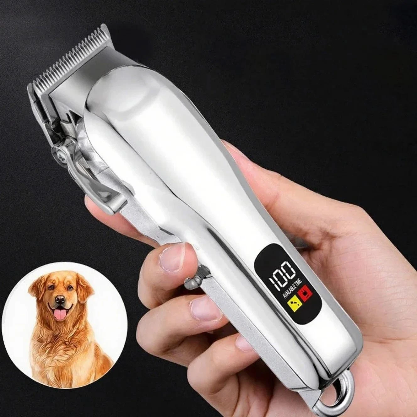 Cordless Pet Hair Clipper Low Noise Dog Cat Grooming Trimmer Kit 🐶🐱✨