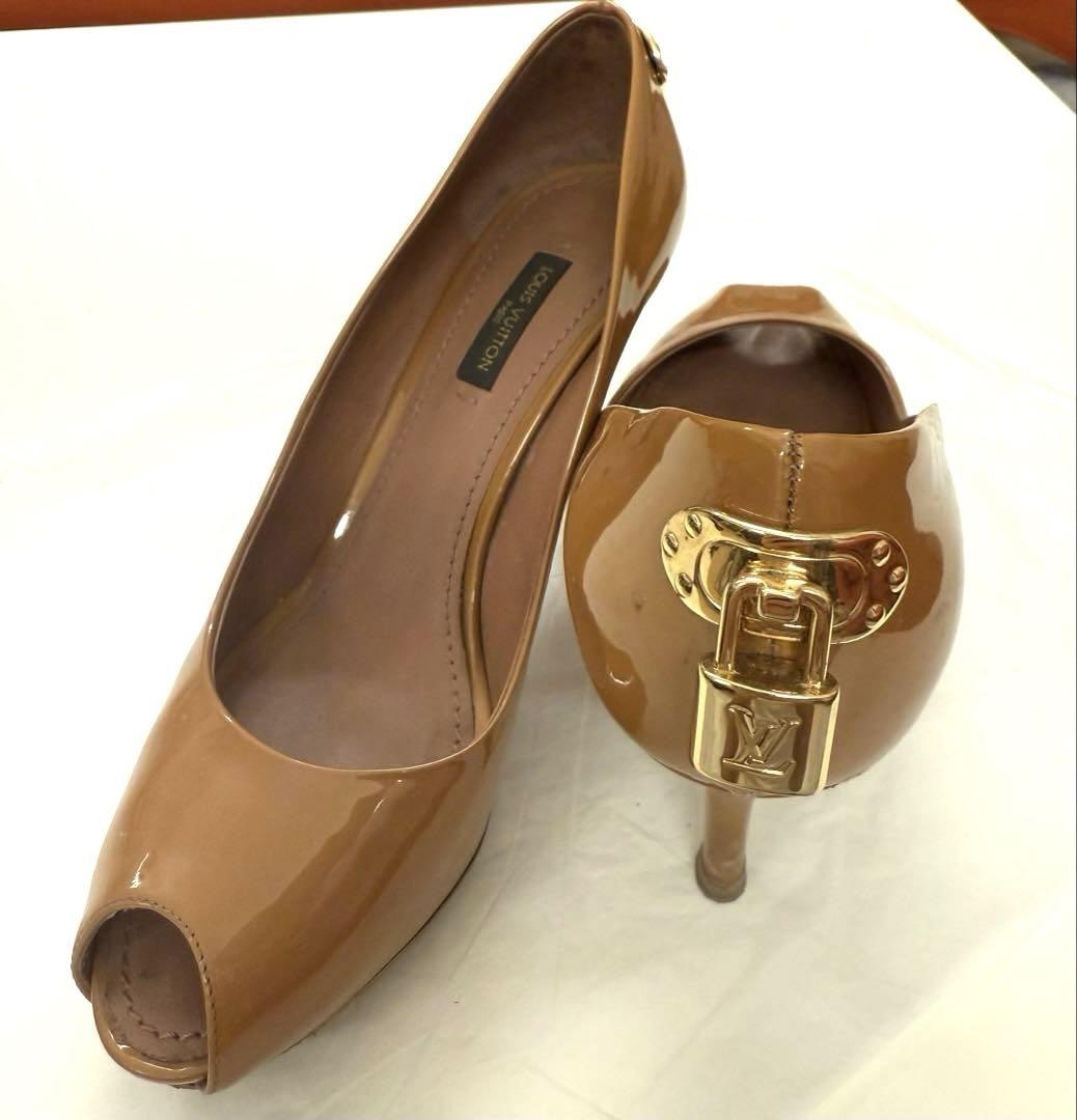 Louis Vuitton Shoes Pumps Heel EU 36.0 US 6.0 Pink Beige Authentic thumbnail 9