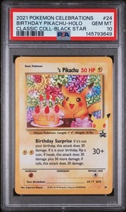 Psa 10 Birthday Pikachu | eBay