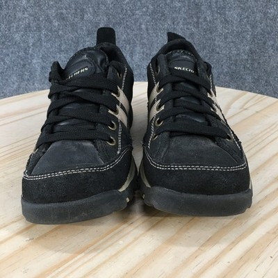 Skechers Shoes Womens 8.5 Black Y2K Bowling Sneakers Leather Low