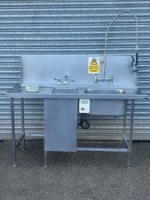 Sink And  Waste Disposable Unit/ For Pass through Dishwasher / commercial W160cm