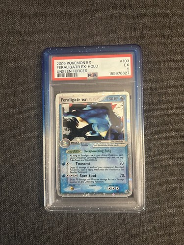 Feraligatr ex graded PSA 5 for sale on eBay
