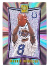 1996 Topps Stadium Club Marvin Harrison RC #NA18 New Age Members Only Refractor