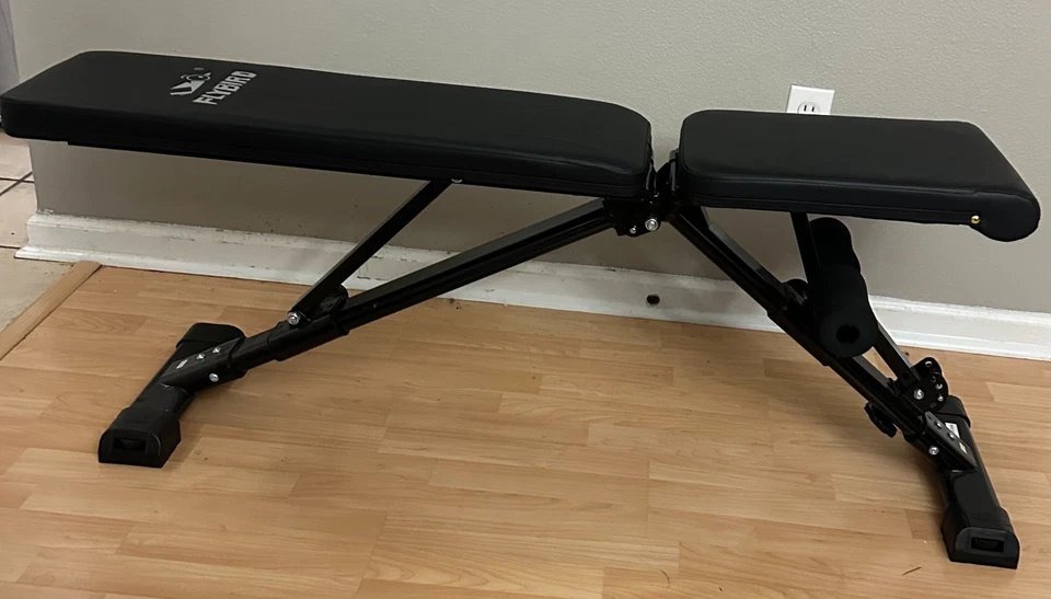 FLYBIRD Banco de Pesas Ajustable con Reposacabezas, Banco de Entrenamiento Plegable para Hogar G Foto 2 de 4