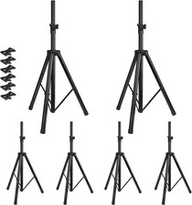 Speakers Stands,6 Packs,Pa Speaker Stand,Speaker Tripod Stand,Adjustable Height
