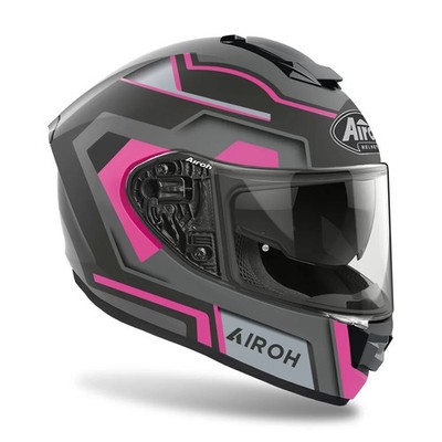 Airoh St 501 Square Pink Matt Full Face Fiber Helmet Size M Helmet Helmets