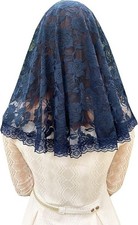 Lace Mantilla Veil Soft and comfortable 7 Colors Spanish Style Rose Lace Veil...