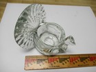 Avon Votive Candle Holder Holiday Thanksgiving Turkey Shaped Clear Glass — photo 1