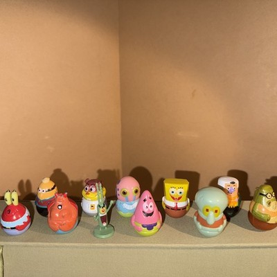 SpongeBob SquarePants Krabby Patty Candy Plus Prize Toy Wobbler Figure Lot (10)