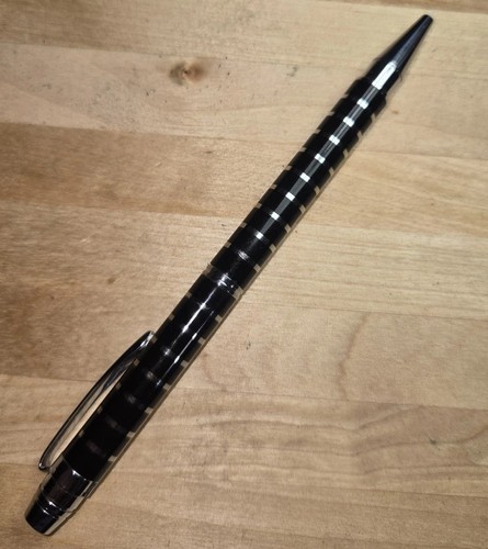 Cross Helios Black with Silver Stripe Twist 🖊 Pen - Picture 2 of 6